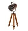 Chipka Jaal Brown Shade Table Lamp With Aluminium Base