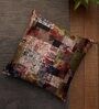 Brown Traditional Poly Canvas 16 x 16 Inches Cushion Cover
