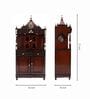 Brown Teak Wood Floor Rested Mandir With Door