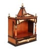 Brown Teak Wood Floor Rested Mandir Without Door