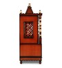 Brown Teak Wood Floor Rested Mandir Without Door