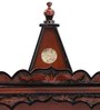Brown Teak Wood Floor Rested Mandir Without Door
