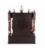 Agastya Solid Wood Home Temple In Brown Gold