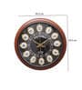 Brown Teak Wood Vintage Wall Clock (1 Piece)