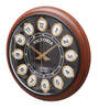 Brown Teak Wood Vintage Wall Clock (1 Piece)