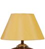 Brown Terracotta & Cotton Yellow Colour Table Lamp