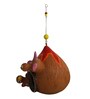 Cuckoo Brown Terracotta Bird House