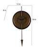 Brown Textured Brass Cone Clock