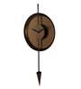 Brown Textured Brass Cone Clock