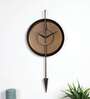 Brown Textured Brass Cone Clock