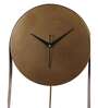 Brown Textured Brass Pendulam Clock