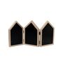 Brown Three House shape Photo Frame 3.5x5 Inches