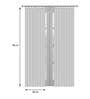 Grey Tissue Semisheer 5 Feet Eyelet Curtain (Set of 2)