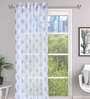Grey Tissue Semisheer 5 Feet Eyelet Curtain (Set of 2)