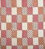 Brown Traditional 120 TC 100% Cotton Queen Bedsheet With 2 Pillow Covers