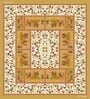 Brown Traditional 120 TC 100% Cotton Queen Bedsheet With 2 Pillow Covers