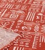 Brown Traditional 144 TC Cotton 1 Double Bedsheet with 2 Pillow Cover