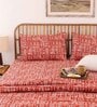 Brown Traditional 144 TC Cotton 1 Double Bedsheet with 2 Pillow Cover