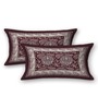 Brown Traditional 144 TC Cotton Double Queen Bedsheet With 2 Pillow Covers