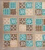 Brown Traditional 144 TC Cotton Double Queen Bedsheet With 2 Pillow Covers