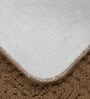 Brown Geometric Cotton 17x25 Inches AntiSkid (Set of 2) Bath Mats