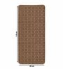 Brown Geometric Cotton 17x25 Inches AntiSkid (Set of 2) Bath Mats