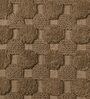 Brown Geometric Cotton 17x25 Inches AntiSkid Bath Mat