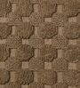 Brown Geometric Cotton 17x39 Inches AntiSkid Bath Mat