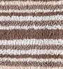 Brown Stripe Cotton 19x27 Inches AntiSkid Bath Mat