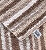Brown Stripe Cotton 19x27 Inches AntiSkid Bath Mat