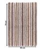 Brown Stripe Cotton 19x27 Inches AntiSkid Bath Mat