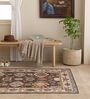 Brown Traditional Hand Woven 6 Ft X 4 Ft  Dhurrie