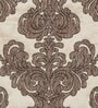 Brown Traditional Velvet 30x70 Inches 5 Seater Sofa Cover (Set of 6)