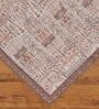 Brown Traditional Polyester 3 ft x 5 ft Machine Made Carpet