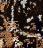 Brown Traditional Polyester 3 ft x 5 ft Machine Made Carpet