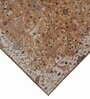Brown Floral Polyester 4' X 6' Machine Made Carpet