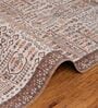 Brown Traditional Polyester 5 ft x 7 ft Machine Made Carpet
