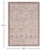 Brown Traditional Polyester 5 ft x 7 ft Machine Made Carpet