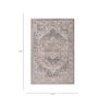 Brown Traditional Polyester 5 ft X 7 ft Machine Made Carpet