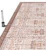 Brown Traditional Polyester 6 ft x 9 ft Machine Made Carpet