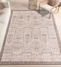 Brown Traditional Polyester 8 ft x 10 ft Machine Made Carpet