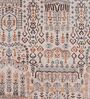 Brown Traditional Polyester 8 ft x 10 ft Machine Made Carpet