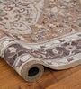 Brown Traditional Polyester 9 ft x 12 ft Machine Made Carpet