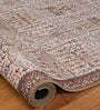 Brown Traditional Polyester 9 ft x 12 ft Machine Made Carpet
