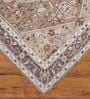 Brown Traditional Polyester 9 ft x 12 ft Machine Made Carpet