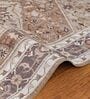 Brown Traditional Polyester 9 ft x 12 ft Machine Made Carpet