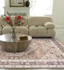 Brown Traditional Polyester 9 ft x 12 ft Machine Made Carpet