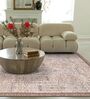 Brown Traditional Polyester 9 ft x 12 ft Machine Made Carpet