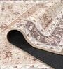 Brown Traditional Polyester 9 ft x 12 ft Machine Made Carpet