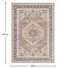 Brown Traditional Polyester 9 ft x 12 ft Machine Made Carpet